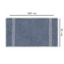 Mjölnir Toalla de Baño Blue 100% Algodón 76 x 142 cm